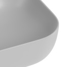 Lavabo d'appoggio grigio in ceramica da 50,5 x 40,5 cm - Serie Nature Idrobric SCACER0840GR
