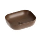 Lavabo d'appoggio marrone in ceramica da 50,5 x 40,5 cm - Serie Nature Idrobric SCACER0843TR