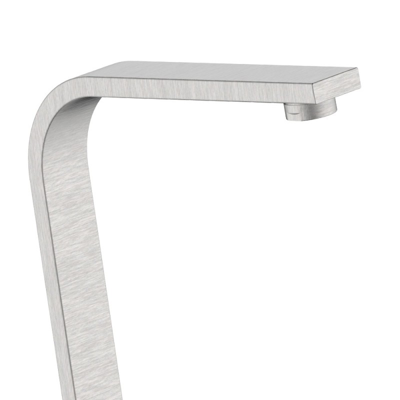 Rubinetto lavello bocca alta in acciaio spazzolato con risparmio acqua – Serie Manhattan Idrobric SCARUB1134AC