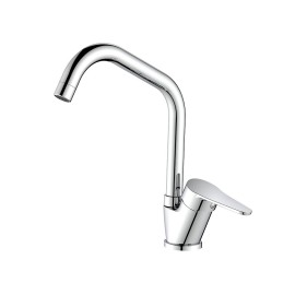 Miscelatore lavello bocca alta in ottone cromato con risparmio acqua – Serie Allen Idrobric SCARUB1074CR