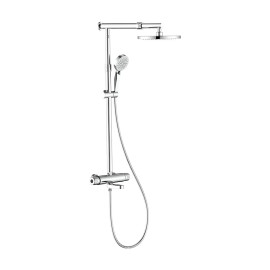 Colonna doccia cromata con braccio e asta estensibili - Serie Samoa Idrobric SCACOL0172CR