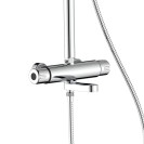 Colonna doccia cromata con braccio e asta estensibili - Serie Samoa Idrobric SCACOL0172CR