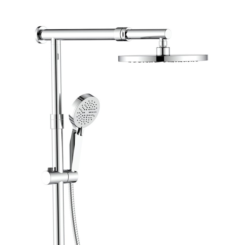 Colonna doccia cromata con braccio e asta estensibili - Serie Samoa Idrobric SCACOL0172CR