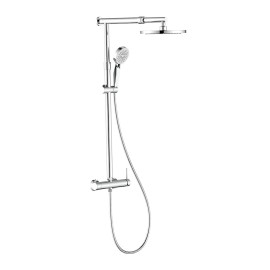 Colonna doccia cromata con braccio e asta estensibili - Serie Morea Idrobric SCACOL0173CR