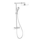 Colonna doccia cromata con braccio e asta estensibili - Serie Morea Idrobric SCACOL0173CR