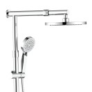 Colonna doccia cromata con braccio e asta estensibili - Serie Morea Idrobric SCACOL0173CR