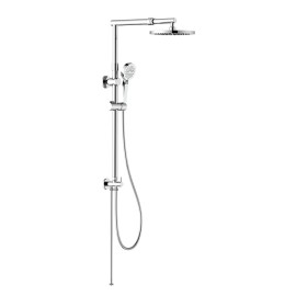 Colonna doccia cromata con braccio e asta estensibili - Serie Madeira Idrobric SCACOL0174CR