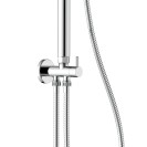 Colonna doccia cromata con braccio e asta estensibili - Serie Madeira Idrobric SCACOL0174CR