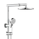 Colonna doccia cromata con braccio e asta estensibili - Serie Flores Idrobric SCACOL0175CR
