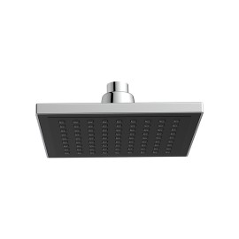 Soffione quadro 16x16 cm cromato con faccia nera - Serie Square Idrobric SCASOF0081CR