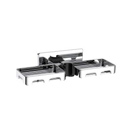 Supporto a muro per doccino con doppio porta sapone Idrobric BLISUP0010CR