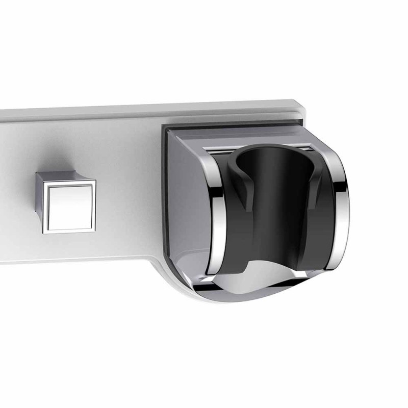 Supporto doccia inclinabile con ganci fissi Idrobric BLISUP0011BI Supporto doccia inclinabile con ganci fissi Idrobric BLISUP0011BI