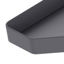 Mensola doccia angolare nero opaco - Serie Blend Idrobric A212090NE