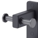 Porta abito a muro con 2 ganci nero opaco - Serie Blend Idrobric A212210NE