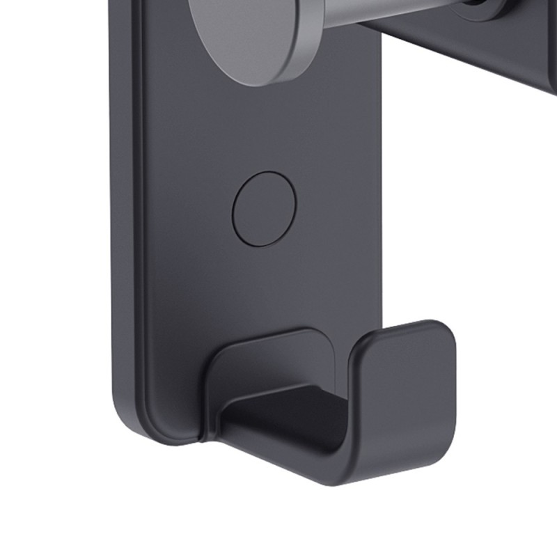 Porta abito a muro con 2 ganci nero opaco - Serie Blend Idrobric A212210NE