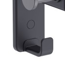 Porta abito a muro con 2 ganci nero opaco - Serie Blend Idrobric A212210NE