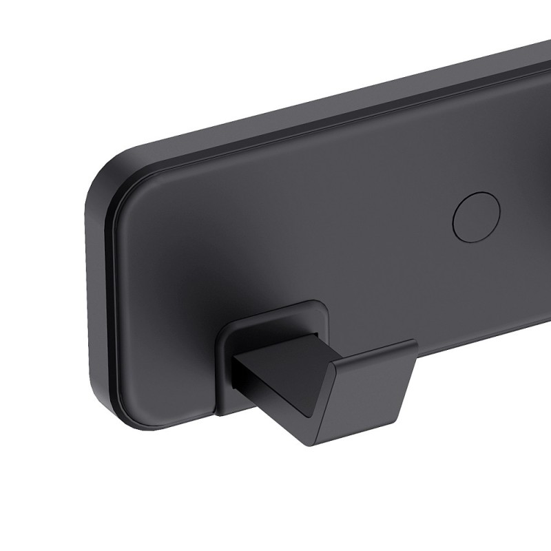 Barra porta abiti con 4 ganci nero opaco - Serie Blend Idrobric A212240NE