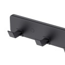 Barra porta abiti con 4 ganci nero opaco - Serie Blend Idrobric A212240NE