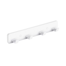 Barra porta abiti con 4 ganci bianco - Serie Blend Idrobric A212240WW