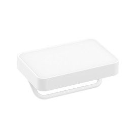 Porta rotolo bianco con mensola a parete - Serie Blend Idrobric A212250WW