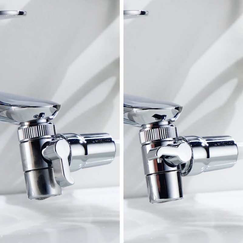 Doccetta per lavabo o bidet a 2 getti con deviatore e aeratore - Serie Smart Idrobric BLIDUP0074CR Doccetta per lavabo o bidet a 2 getti con deviatore e aeratore - Serie Smart Idrobric BLIDUP0074CR