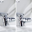 Doccetta per lavabo o bidet a 2 getti con deviatore e aeratore - Serie Smart Idrobric BLIDUP0074CR Doccetta per lavabo o bidet a 2 getti con deviatore e aeratore - Serie Smart Idrobric BLIDUP0074CR