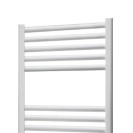 Scaldasalviette elettrico 500×1200 mm bianco con resistenza on/off Idrobric SCARAD0019EL