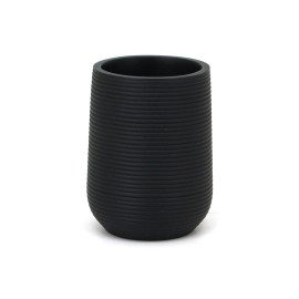 Porta spazzolini nero in poliresina - Serie Elegant Aquasanit QH1100NE