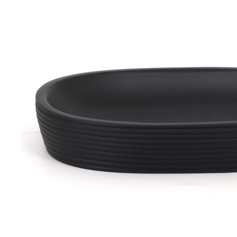 Portasapone nero in poliresina - Serie Elegant Aquasanit QH1110NE