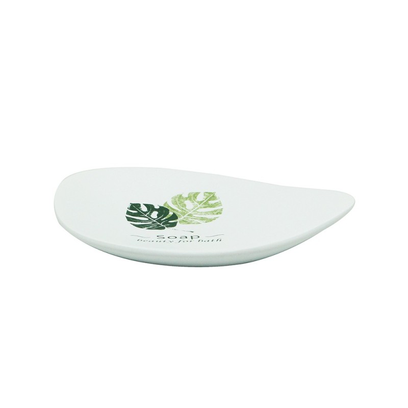 Portasapone in poliresina - Serie Leaf Aquasanit QH8110WW