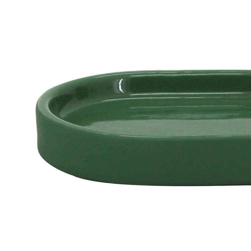 Portasapone verde scuro in ceramica - Serie Green Aquasanit QH9110VS