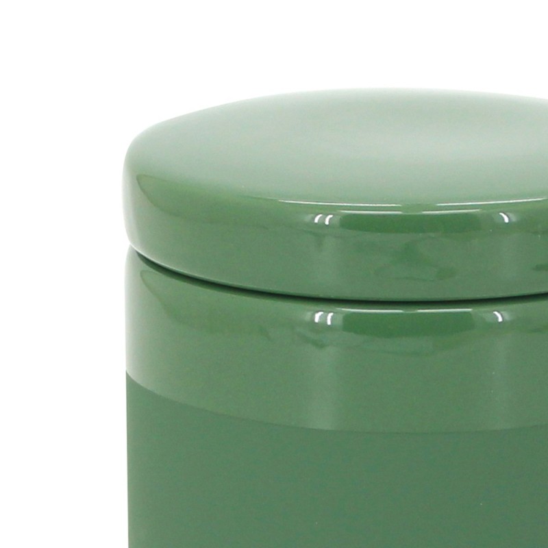 Barattolo porta cotone verde scuro con coperchio - Serie Green Aquasanit QH9160VS
