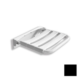 Sedile ribaltabile per doccia inox nero seduta con doghe in ppl Goman X811/08