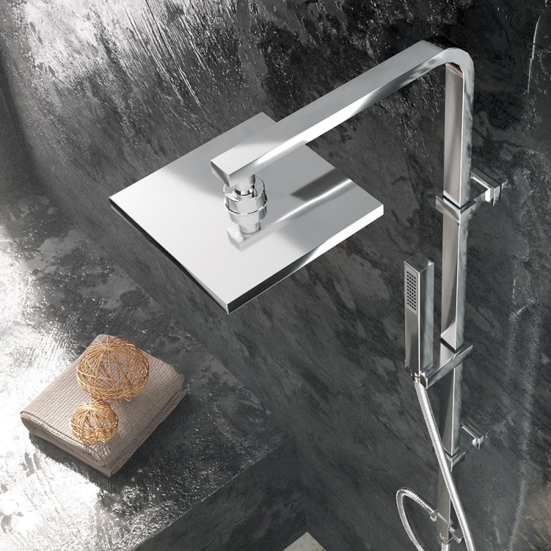 Colonna doccia cromata - Serie Kube Idrobric SCACOL0042CR Colonna doccia cromata - Serie Kube Idrobric SCACOL0042CR