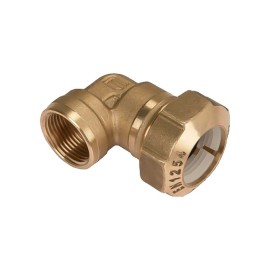 Raccordo curvo femmina in ottone per polietilene Idrobric CARRAC024XCF