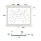 Piatto doccia 70x120 cm h6 rettangolare in ceramica dianhydro DH 179-D6120-70120 Piatto doccia 70x120 cm h6 rettangolare in ceramica dianhydro DH 179-D6120-70120