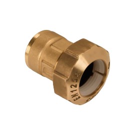 Raccordo diritto femmina in ottone per polietilene Idrobric CARRAC022XRF