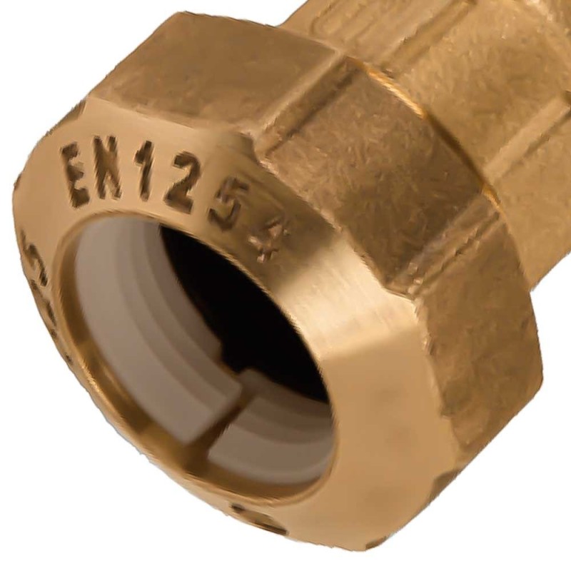 Raccordo diritto femmina in ottone per polietilene Idrobric CARRAC022XRF