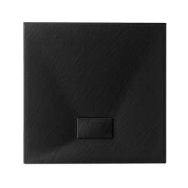 Piatto doccia 80 x 80 cm nero stone essence slim quadrato  179-SEQ-N80