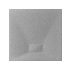Piatto doccia 80 x 80 cm grigio stone essence slim quadrato  179-SEQ-G80