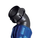 Raccordo curvo femmina in polipropilene Idrobric CARRAC019XPO