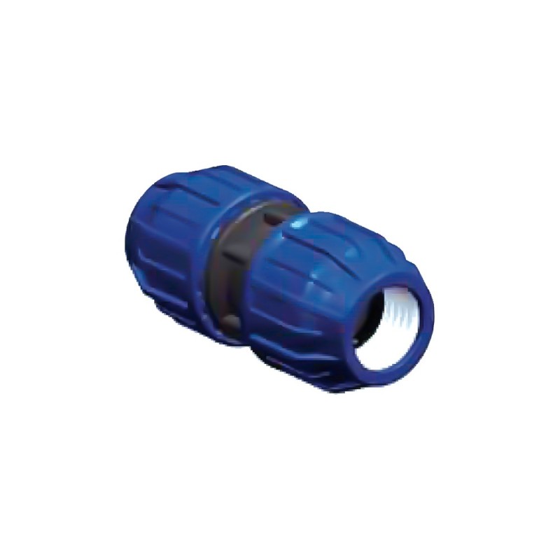Raccordo diritto doppio in polipropilene Idrobric CARRAC017XPO