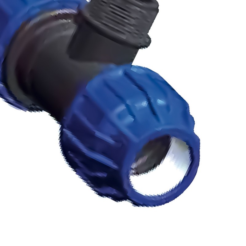 Raccordo "t" maschio in polipropilene Idrobric SACRAC0XTMPO