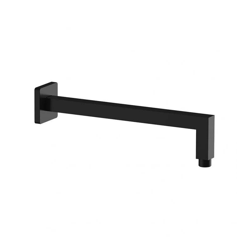 Braccio doccia quadrato 40 cm Nero Opaco Remer 348S40NO