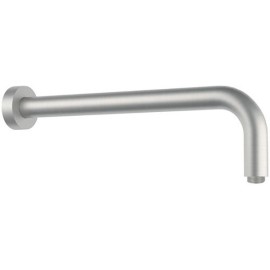 Braccio doccia tondo a parete in acciaio inox con rosetta, 30 cm Remer SS343L30