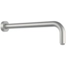 Braccio doccia tondo a parete in acciaio inox con rosetta, 30 cm Remer SS343L30