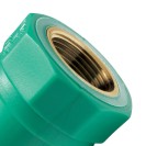 Gomito a 90â° ff con inserto ottone filettato in ppr polipropilene verde Idrobric CARRPN00092X