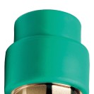 Manicotto diritto ff con inserto ottone filettato in ppr polipropilene verde Idrobric CARRPN00072X
