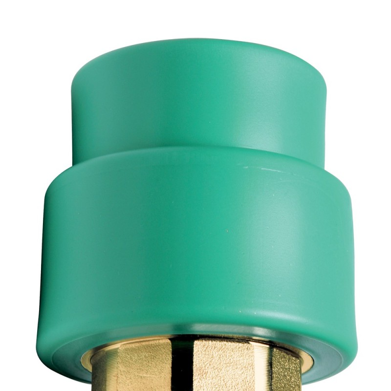 Manicotto diritto mf con inserto ottone filettato in ppr polipropilene verde Idrobric CARRPN00062X