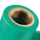 Gomito a 90â° ff in ppr polipropilene color verde Idrobric CARRPN001020